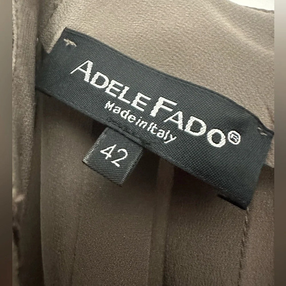 Adele Fado Silk Romper Size 42 Pleated Top Keyhole Halter Neck Made In Italy - Picture 4 of 7